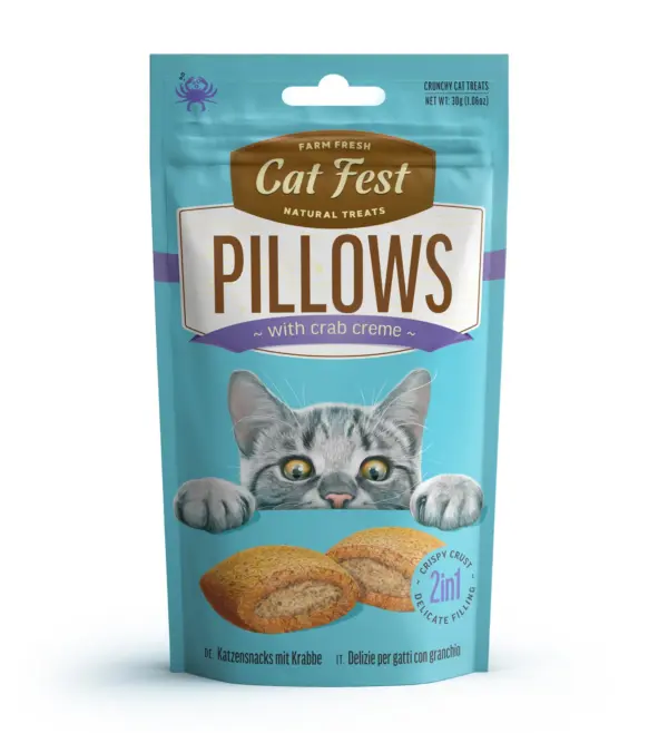 Cat Fest Pillows With Crab Cream[Weight - 30g]