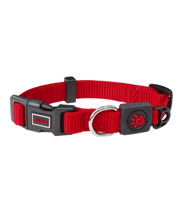 DOCO Signature Nylon Collar (DCSN002)[Color - Maroon, Size - L]