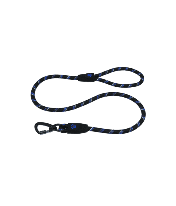 Doco 5ft Reflective Rope Leash With Click & Lock Snap (DCROPE5060)[Color - Blue, Size - S]