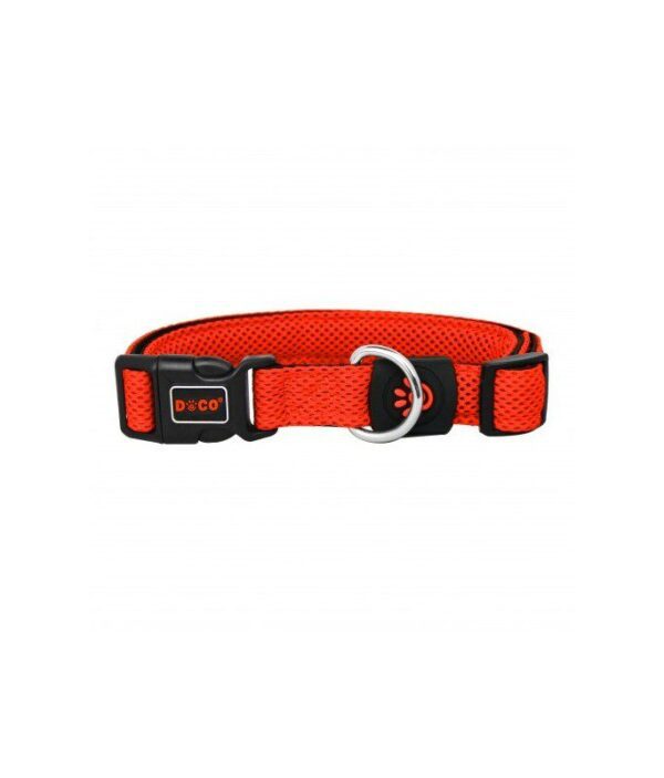 Doco Puffy Mesh Collar (DCA102)[Color - Orange, Size - XS]