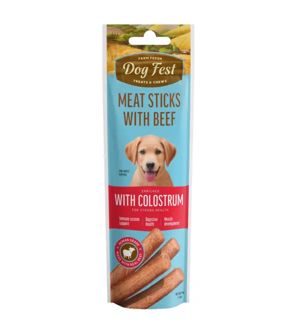 Dog Fest Beef  Stick With Colostrum 45g[Weight - 45g]