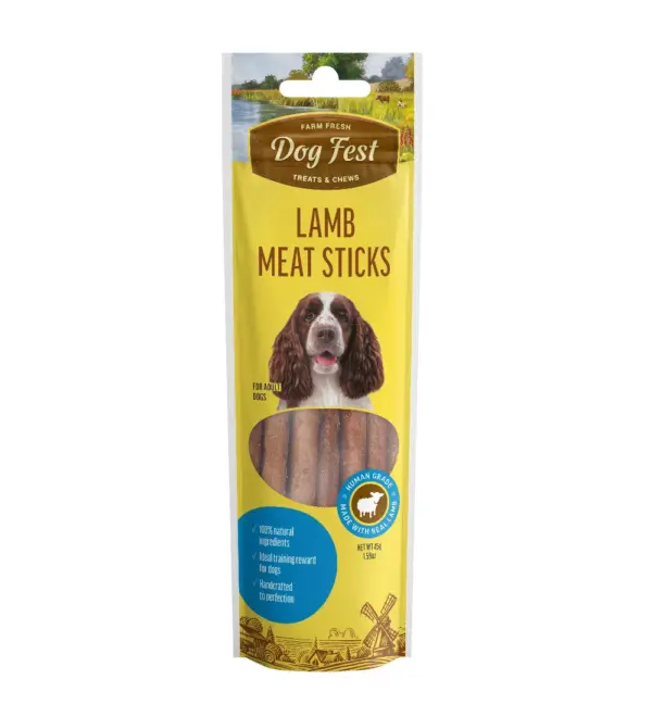 Dog Fest Lamb Meat Sticks For Adult Dogs - 45g (1.59oz)[Weight - 45g]