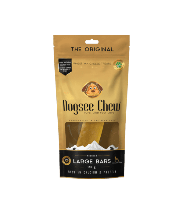 Dogsee Large Bars: Long-Lasting Dental Chews for Large Dogs 130g