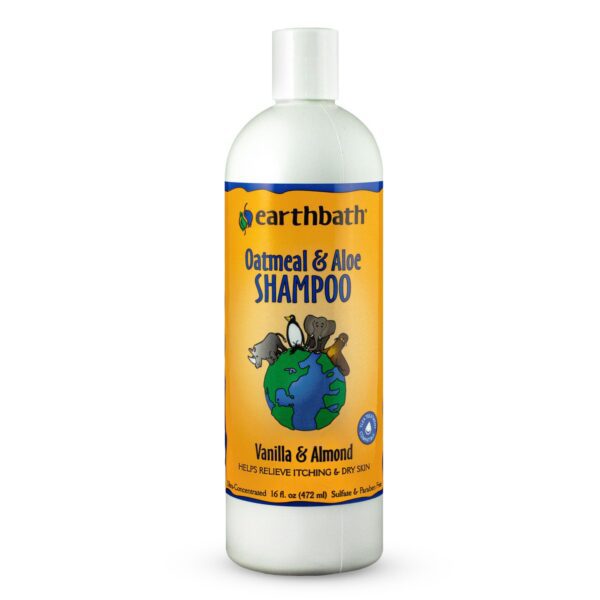 Earthbath Totally Natural Pet Shampoo with Oatmeal & Aloe for Dry Skin 472 ml