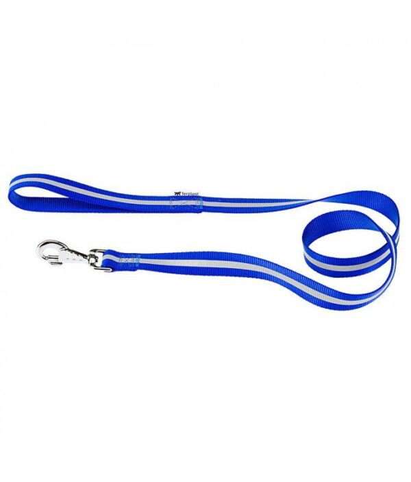 Ferplast Club Reflex G Reflective Dog Leash[Color - Blue, Dimension - 15mm x L 120cm]