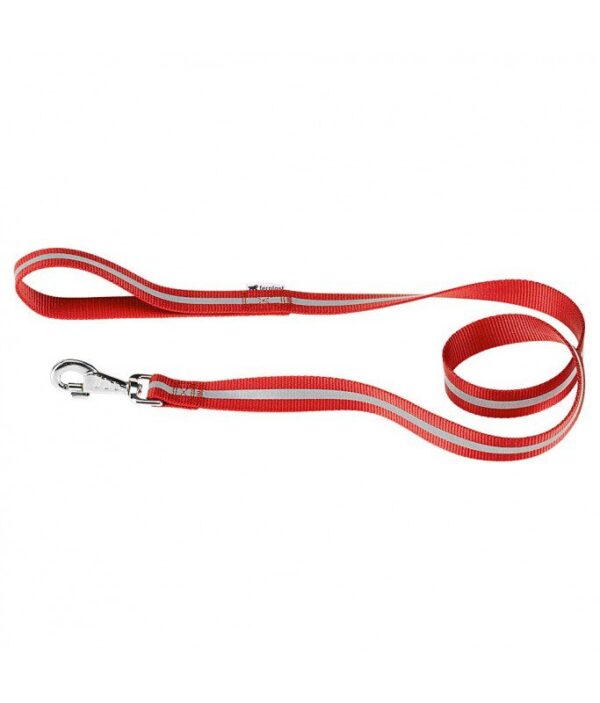 Ferplast Club Reflex G Reflective Dog Leash[Color - Maroon, Dimension - 20mm x L 120cm]