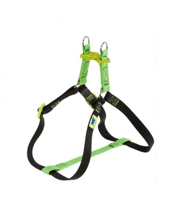 Ferplast Easy P Colors Harness[Color - Green, Dimension - 33-46.5cm x 10mm, Size - XS]