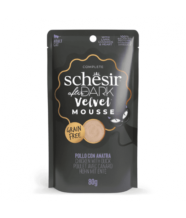 Schesir After Dark Velvet Mousse For Cat - Chicken With Duck 80g