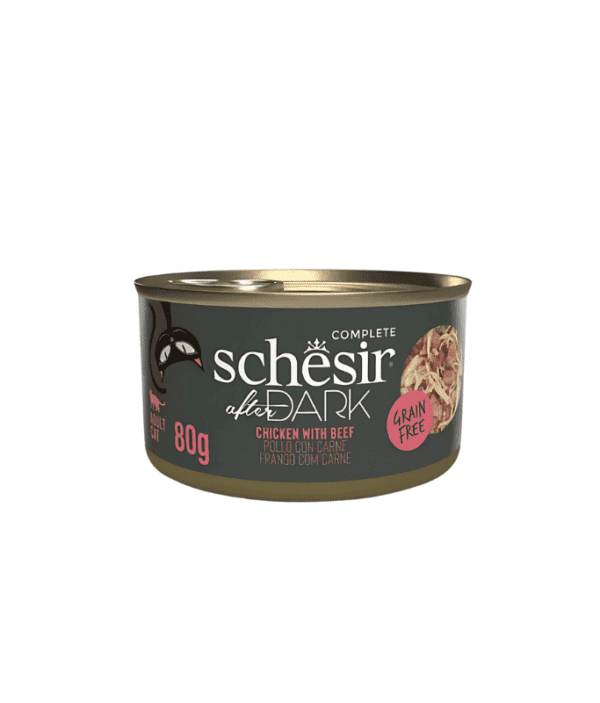 Schesir After Dark Wholefood In Broth For Cat - Chicken With Beef 80g