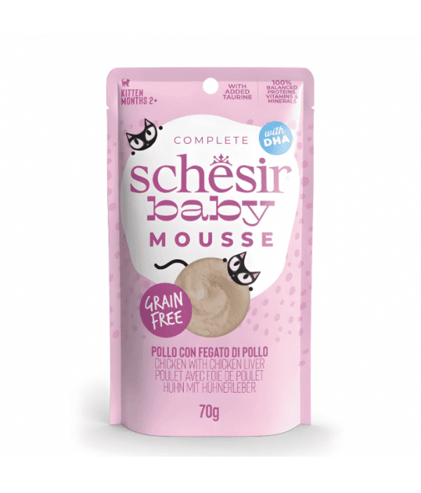 Schesir Baby Mousse Kitten - Chicken With Chicken Liver 70g