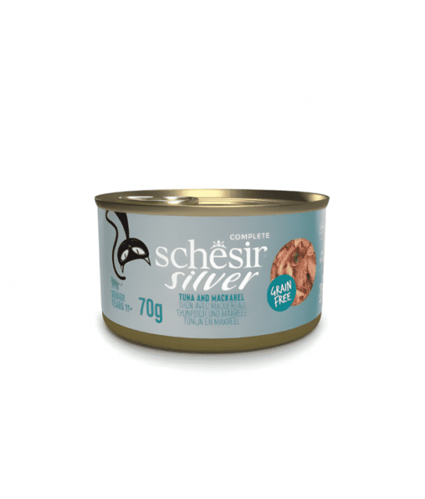 Schesir Silver Senior Cat Wholefood - Tuna And Mackerel 70g