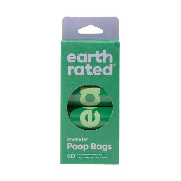 Earth Rated Green Poop Bags Lavender Scent 60 pcs