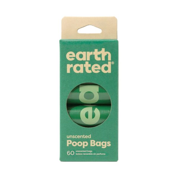 Earth Rated Green Poop Bags Unscented 60 pcs