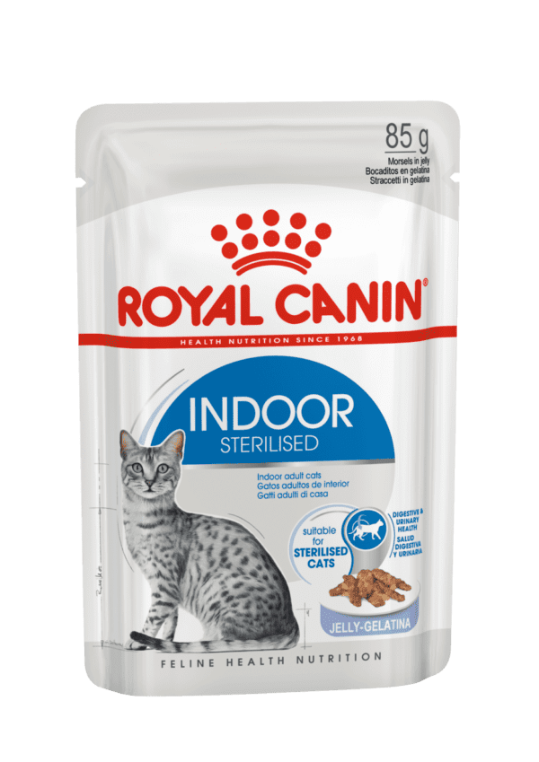 Royal Canin Indoor Jelly (WET FOOD - Pouches) 12 x 85g