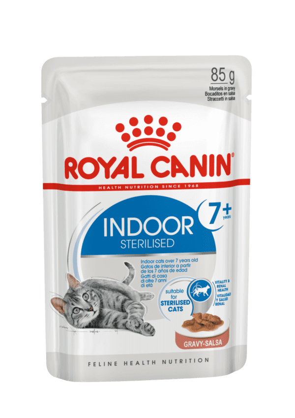 Royal Canin Indoor 7+ (WET FOOD - Pouches) 12 x 85g