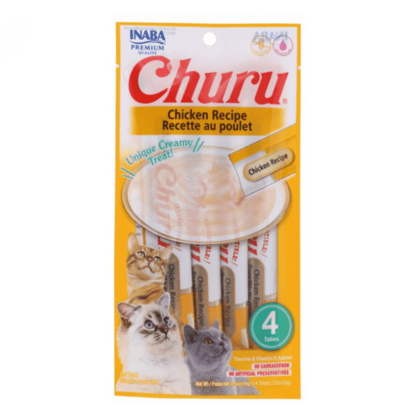 Inaba Churu Creamy Cat Treats with Chicken (4 x 14 gr)