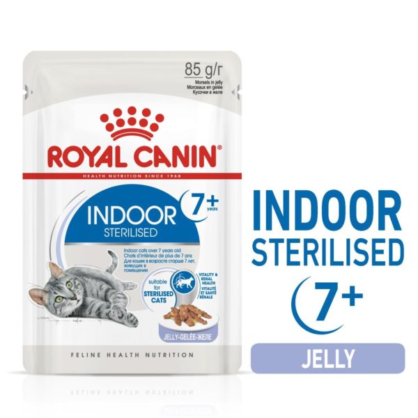 Royal Canin Indoor 7+ Jelly (WET FOOD - Pouches) 12 x 85g - Image 7