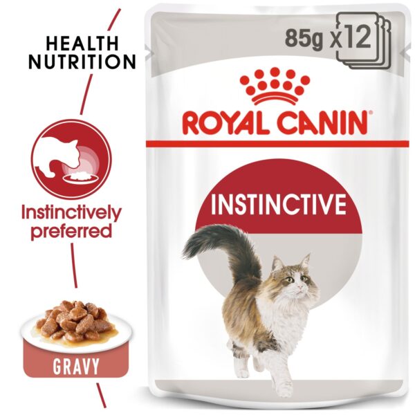 Royal Canin Instinctive Adult Cats Gravy (WET FOOD - Pouches) 12 x 85g - Image 2