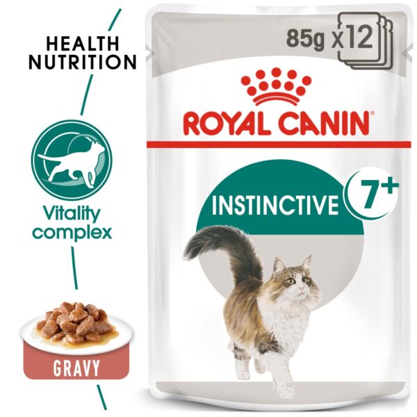 Royal Canin Instinctive +7 Gravy (WET FOOD - Pouches) 12 x 85g - Image 2