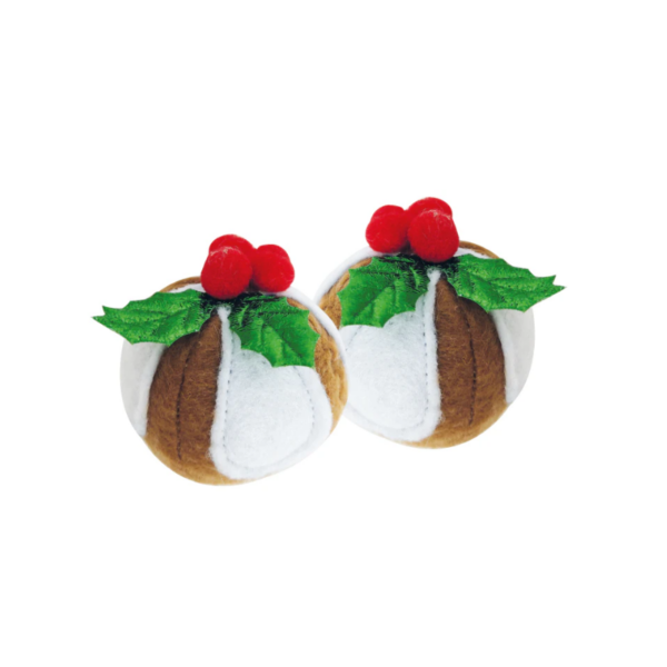 Bobby christmas cat toy pudding 6 x 7 cm, 2pcs